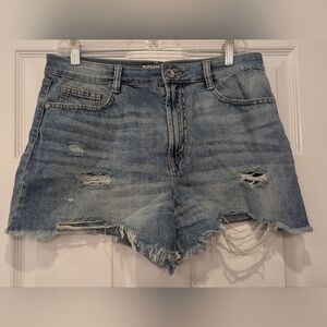Rewash Super High Rise vintage reunion shorts Boho Cut Off Jean Denim Size 11/30